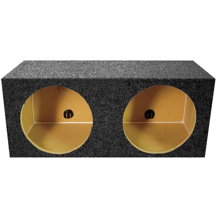 Q Power 12 in. Square Style Empty Woofer Box QMPSQ12E